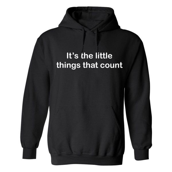 Its The Little Things That Count - Hoodie / Tröja - DAM Svart - M