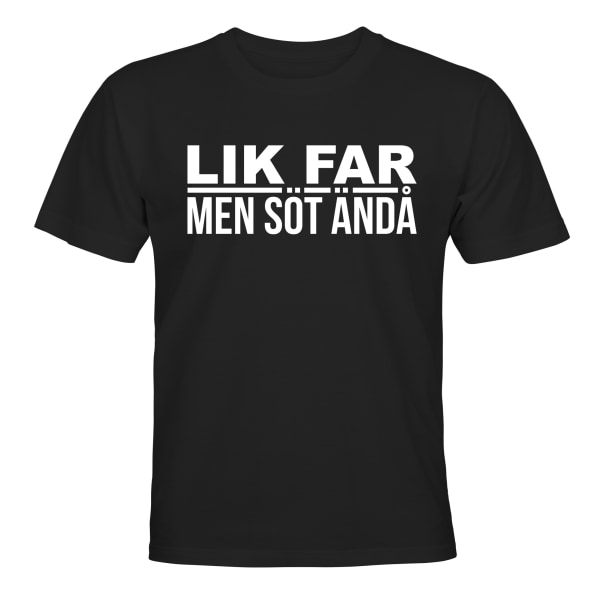 Lik Far Men Söt Andå - T-SHIRT - BARN svart Svart - 96 / 104