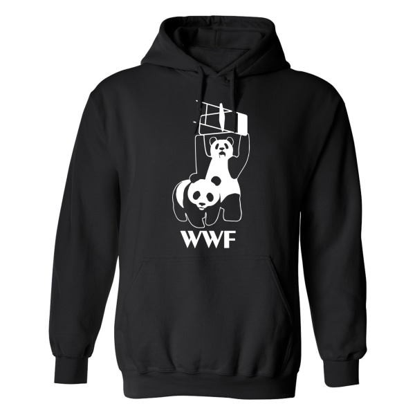 WWF - Hættetrøje / Sweater - UNISEX Svart - 4XL