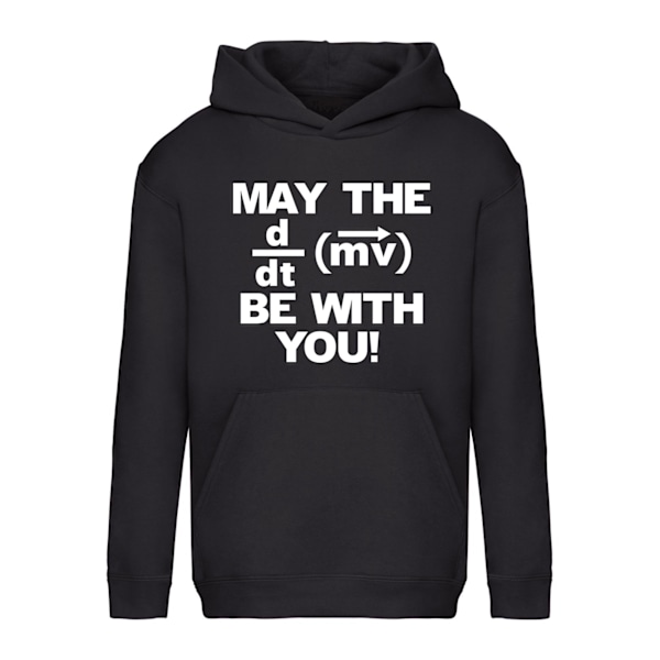 May The Force Be With You - Hættetrøje / Sweater - BØRN sort Svart - 116