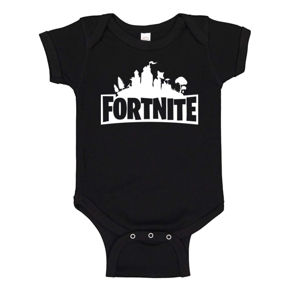 Fortnite - Babykropp svart Svart - 12 månader