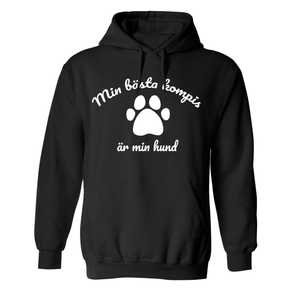 My Best Friend Is My Dog - Hættetrøje / Sweater - MÆND Svart - XL