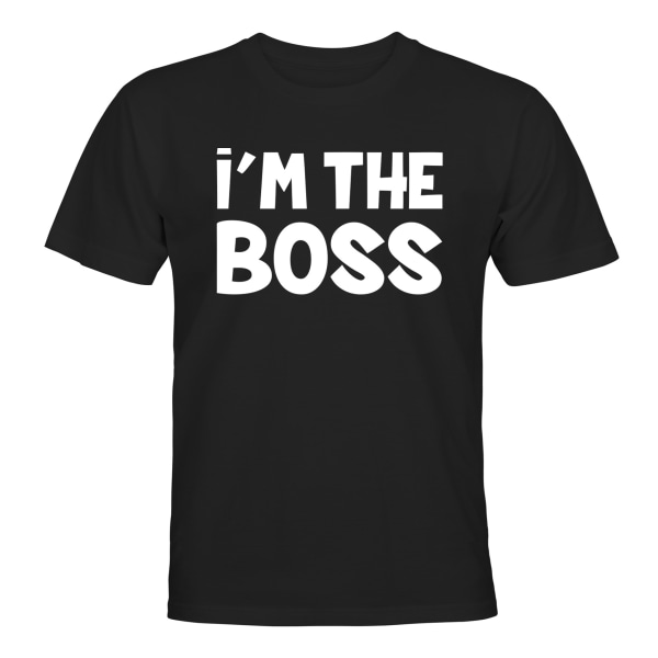 Im The Boss - T-SHIRT - HERR Svart - 3XL