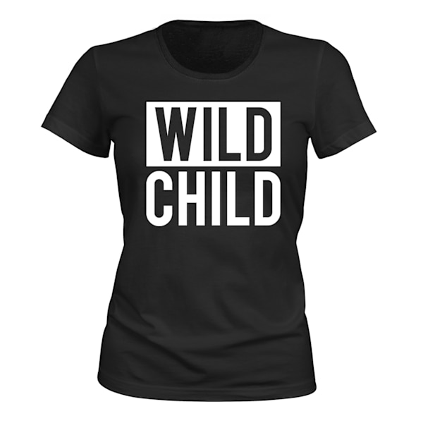 Wild Child - T-SHIRT - DAME svart S
