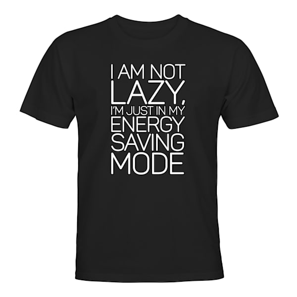 Im Not Lazy - T-SHIRT - UNISEX Svart - 2XL