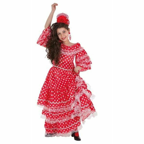 Maskerade kostume til børn Kvinde bosiddende i Sevilla (1 stk) 10-12 år