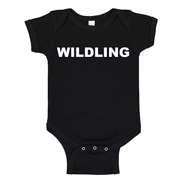 Wildling Game Of Thrones - Baby Body svart Svart - Nyfödd