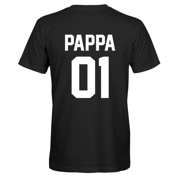 Pappa_01 - T-SHIRT - UNISEX Svart - XL