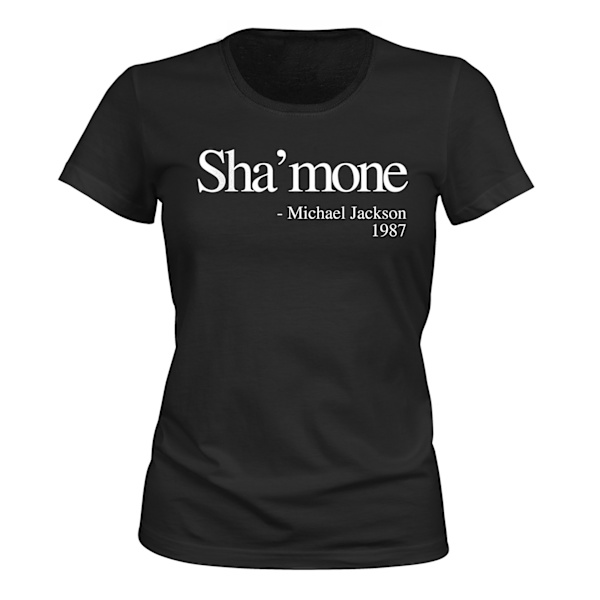 Shamone - T-SHIRT - DAME sort XL