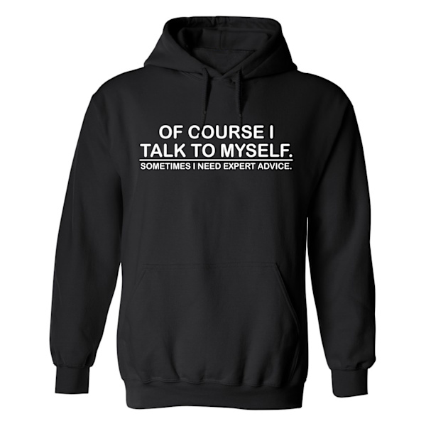 Nogle gange har jeg brug for ekspertråd - Hættetrøje / Sweater - MÆND Svart - 4XL