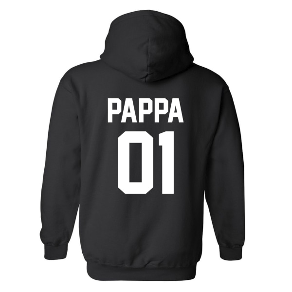 Pappa 01 - Hettegenser / Genser - HERRE Svart - 5XL