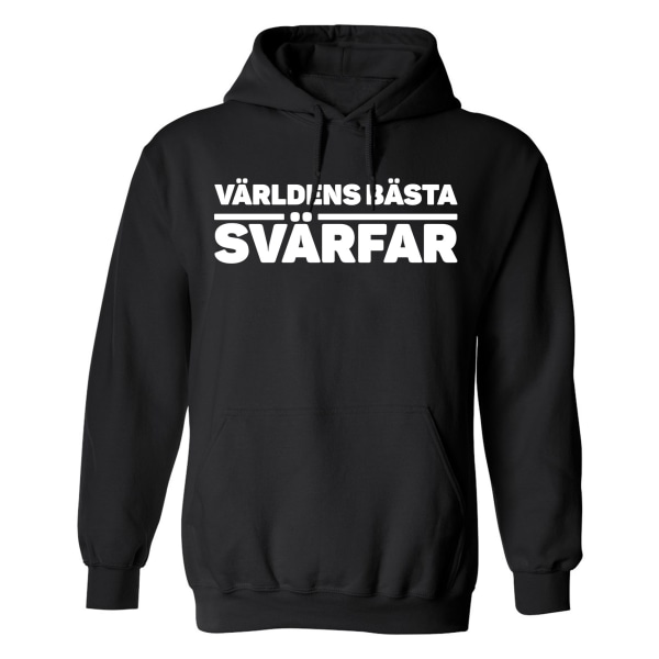 Världens Bästa Svärfar - Hoodie / Tröja - UNISEX Svart - L