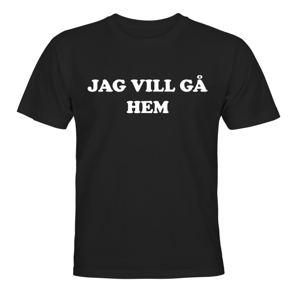 Jeg vil hjem - T-SHIRT - BØRN sort Svart - 118 / 128