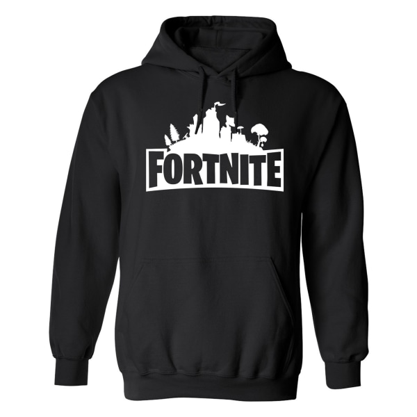 Fortnite - Hættetrøje / Sweater - UNISEX Svart - 2XL