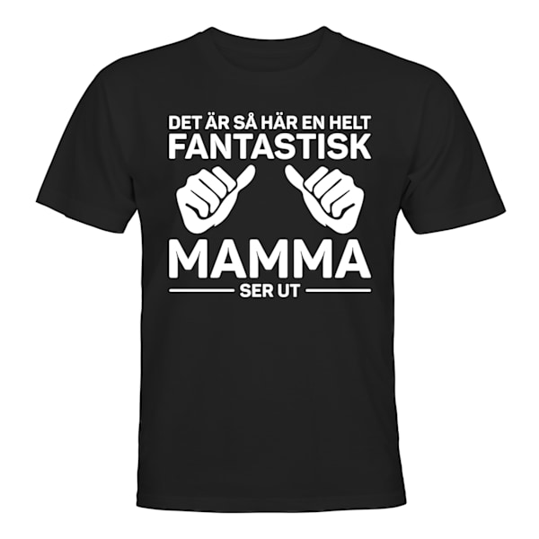 Fantastisk mor - T-SHIRT - MÆND Svart - L