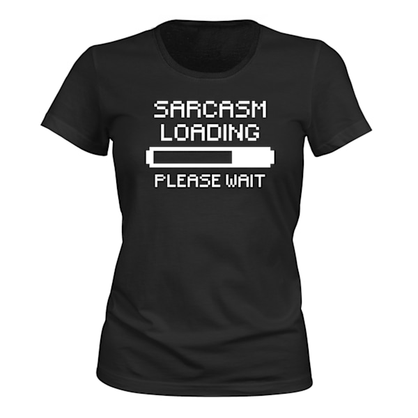 Sarkasme Loading - T-SHIRT - DAME svart S