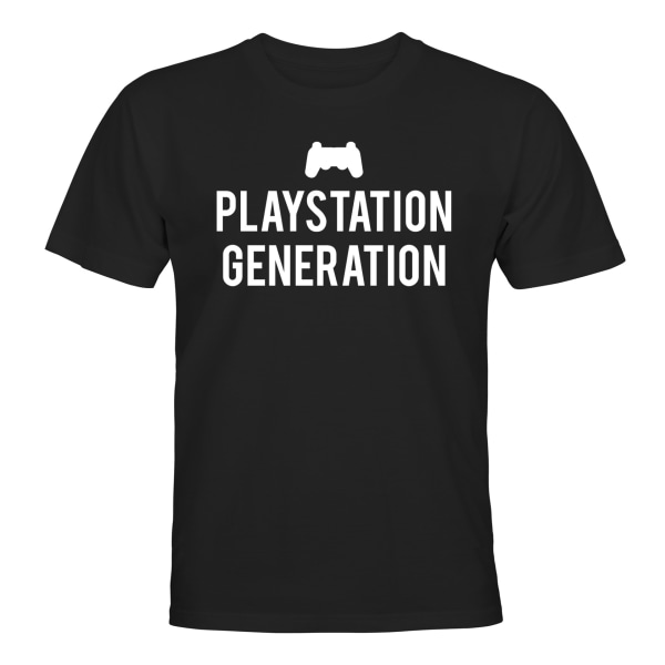 Playstation Generation - T-SHIRT - MÆND Svart - 3XL