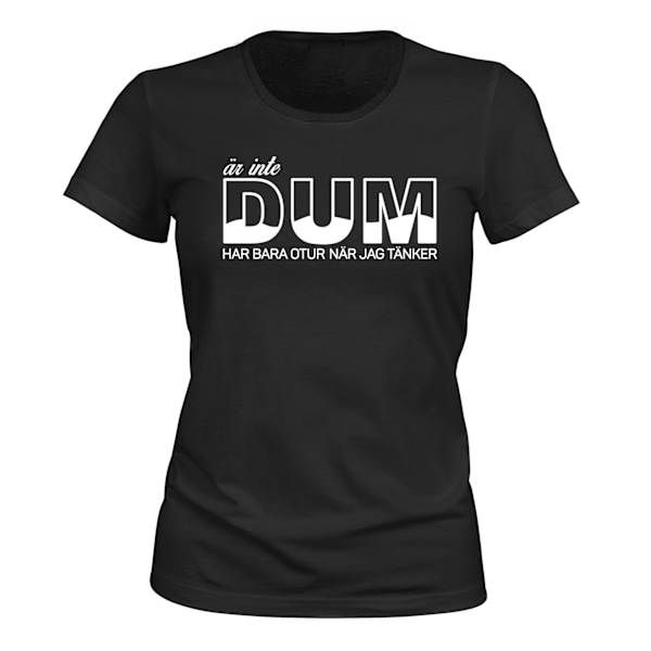 Är Inte Dum - T-SHIRT - DAM svart XL