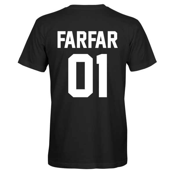 Farfar_01 - T-SHIRT - UNISEX Svart - 4XL