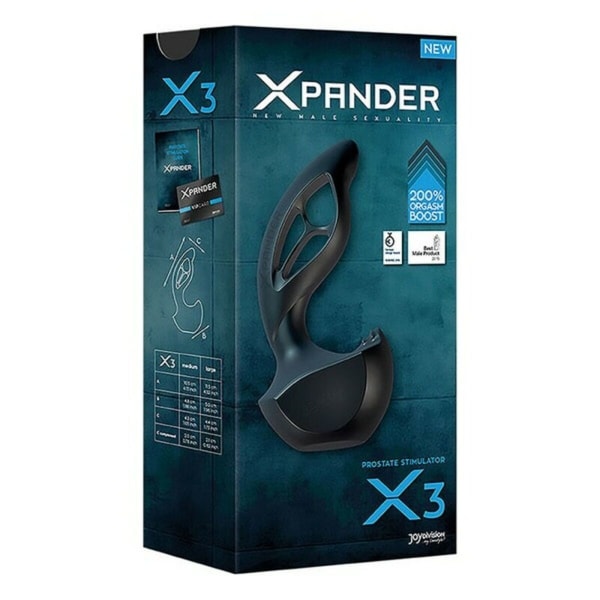 Xpander X3 Silikon Noir Prostata Stimulator Joydivision Xpander X3 Svart