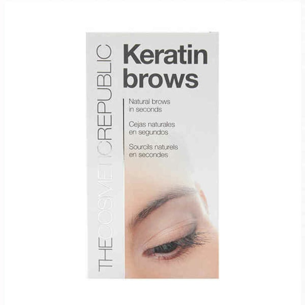 Øjenbrynsbehandling The Cosmetic Republic Keratin Kit Mørkebrun