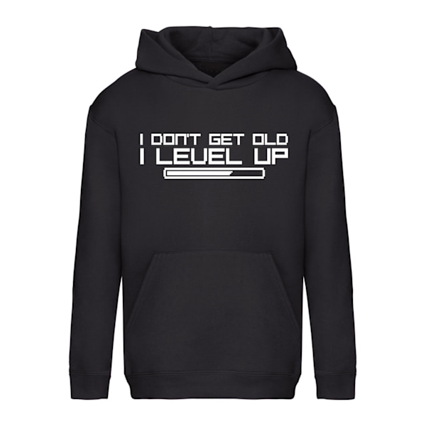 I Level Up - Hættetrøje / Sweater - BØRN sort Svart - 116