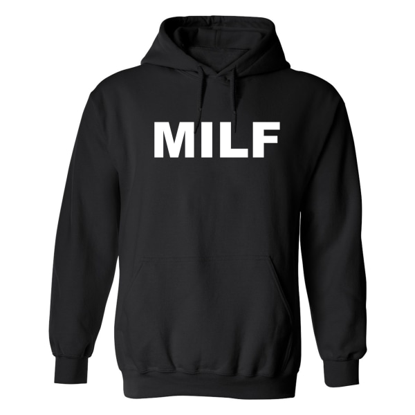 MILF - Hættetrøje / Sweater - DAME Svart - 2XL