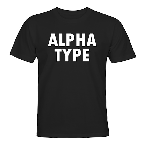 Alpha Type - T-PAITA - UNISEX Svart - S