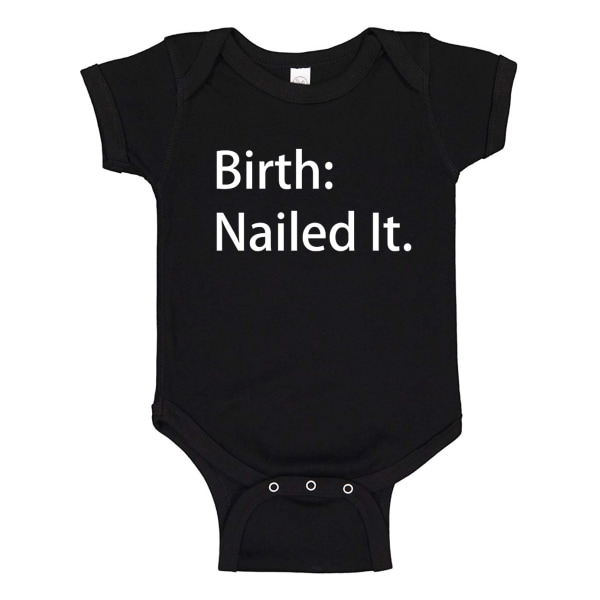 Birth Nailed It - Baby Body sort Svart - 12 månader