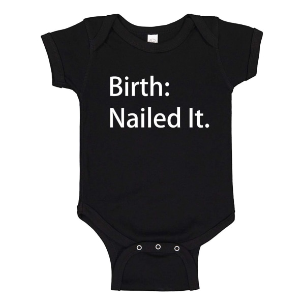 Birth Nailed It - Baby Body svart Svart - 18 månader