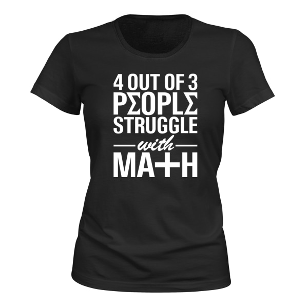 Math Struggle - T-SHIRT - DAM svart M