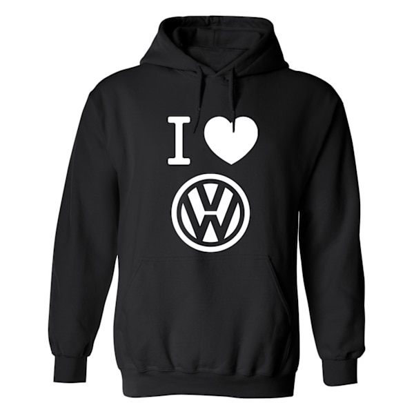 Volkswagen - Hettegenser / Genser - UNISEX Svart - 4XL