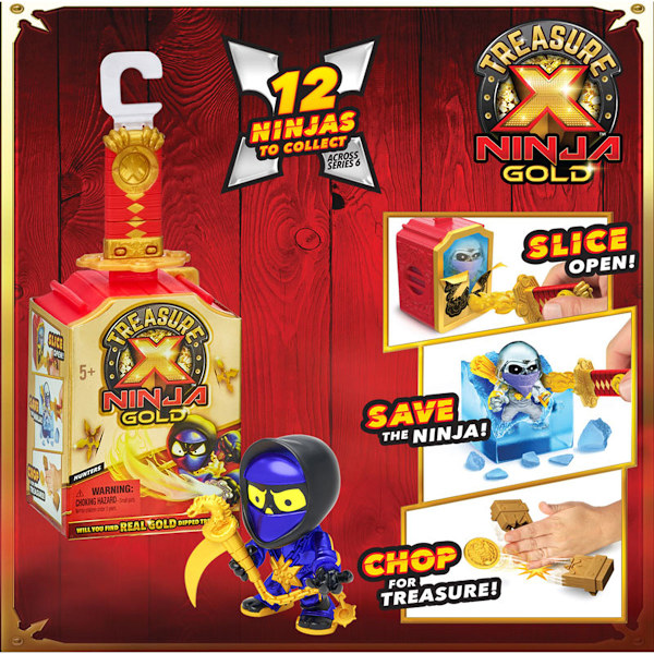 TREASURE X NINJA GOLD HUNTERS YKSITTÄISPAKKAUS