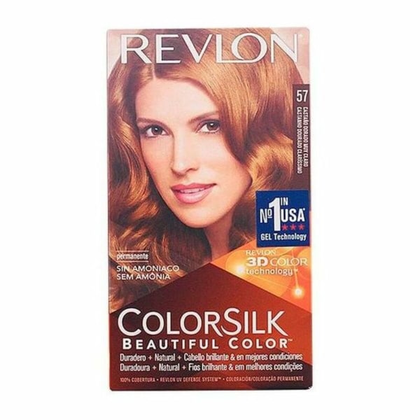 Färg utan ammoniak Colorsilk Revlon I0021837 Mycket ljust guldfärgat kastanjebrunt (1 antal)