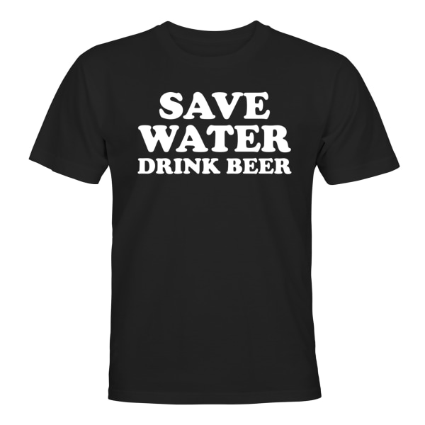 Save Water Drink Beer - T-SHIRT - UNISEX Svart - 2XL