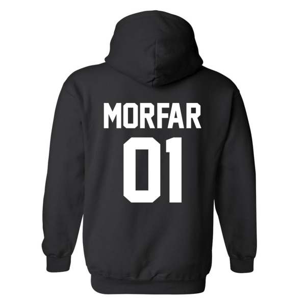 Morfar 01 - Hættetrøje / Sweater - UNISEX Svart - 2XL