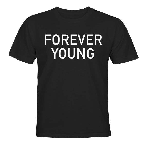 Forever Young - T-SHIRT - BØRN sort Svart - 118 / 128