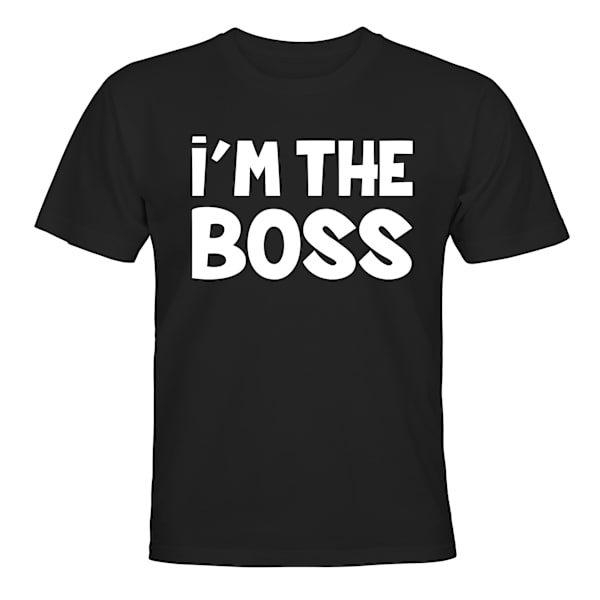 Im The Boss - T-PAITA - LAPSET musta Svart - 118 / 128