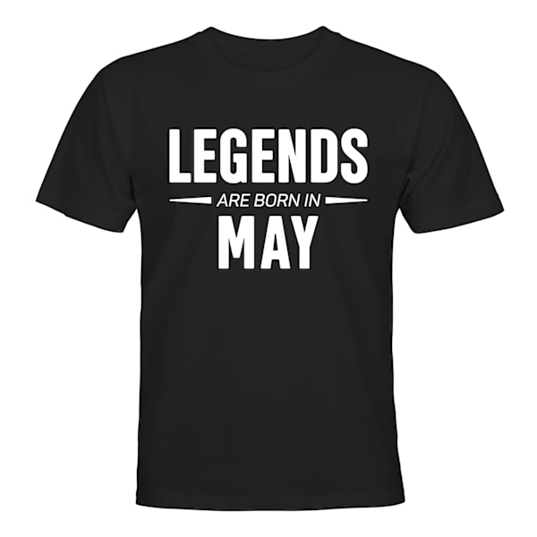 Legends Are Born In Toukokuu - T-PAITA - UNISEX Svart - M