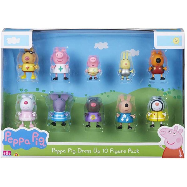 PEPPA PIG DRESS-UP 10 FIGURE PACK