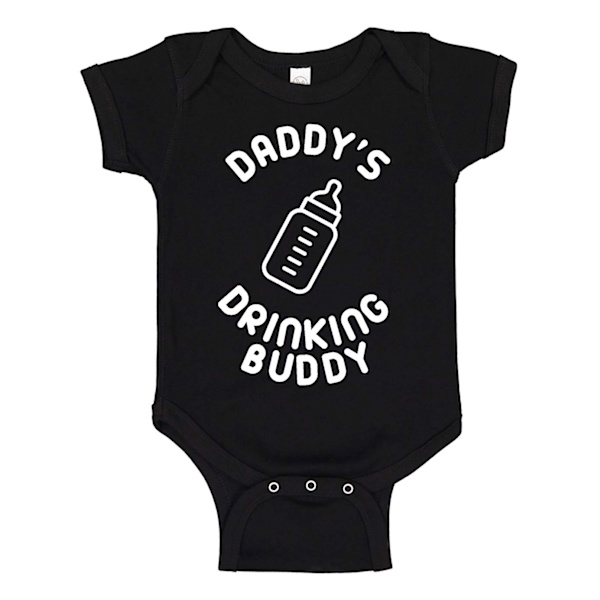 Daddys Drinking Buddy - Baby Body svart Svart - 12 månader