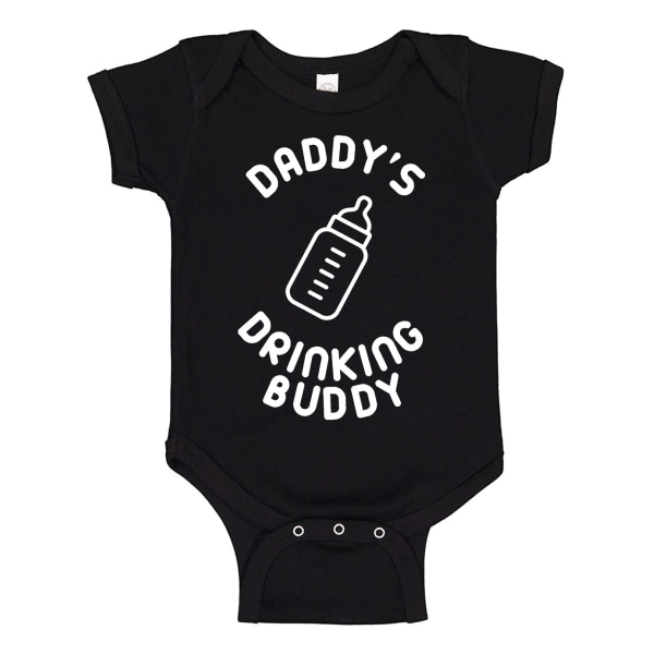 Daddys Drinking Buddy - Baby Body svart Svart - 6 månader
