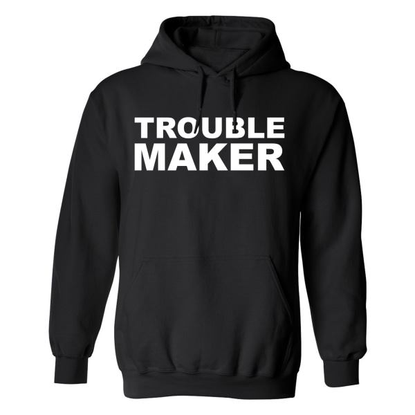 Trouble Maker - Hættetrøje / Sweater - MÆND Svart - 3XL