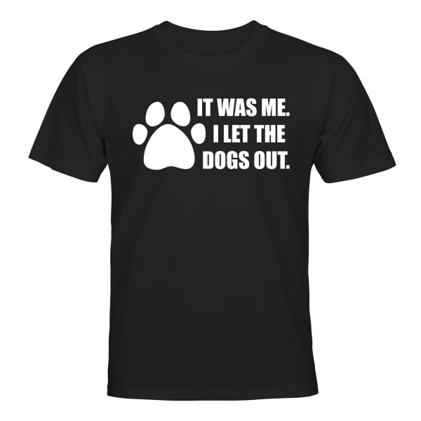 I Let The Dogs Out - T-SHIRT - HERRE Svart - L