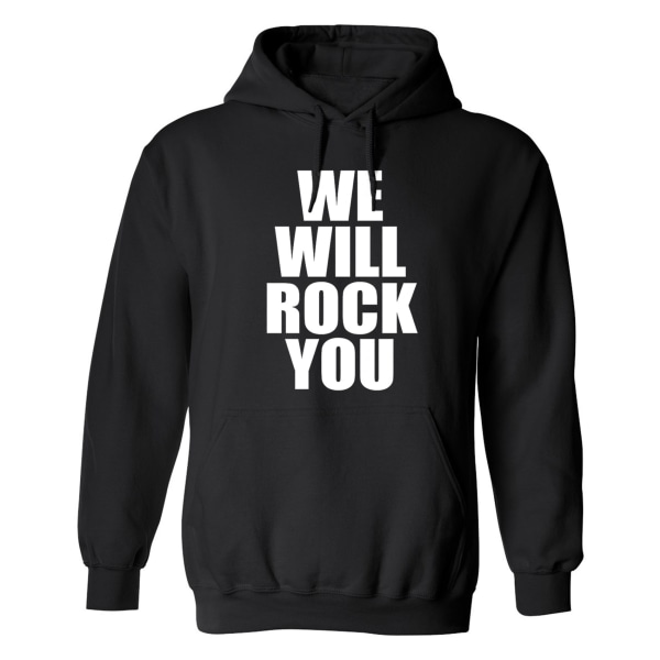 We Will Rock You - Hættetrøje / Sweater - KVINDER Svart - 4XL