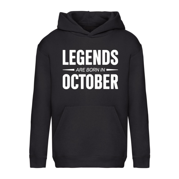 Legends Are Born In October - Hettegenser / Genser - BARN svart Svart - 116