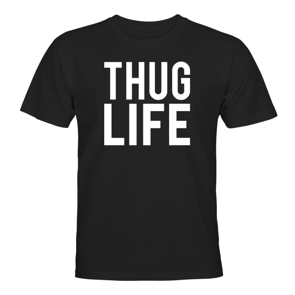Thug Life - T-SHIRT - UNISEX Svart - 3XL