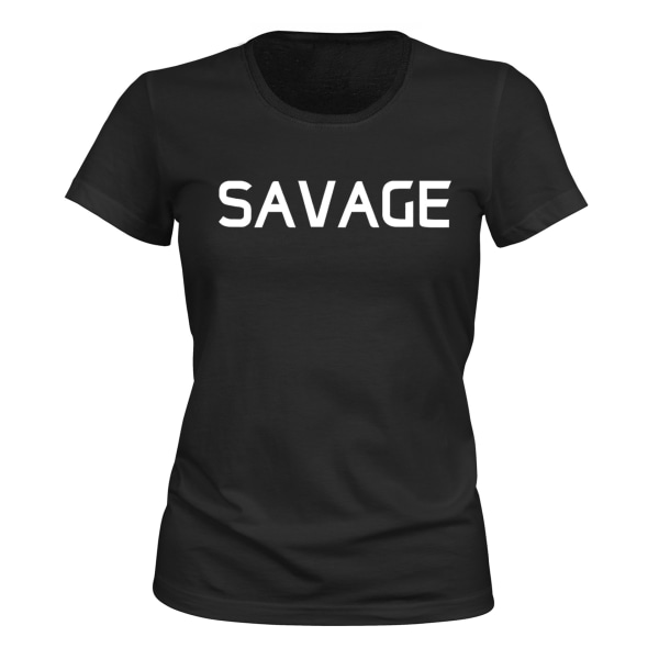 Savage - T-SHIRT - DAM svart M