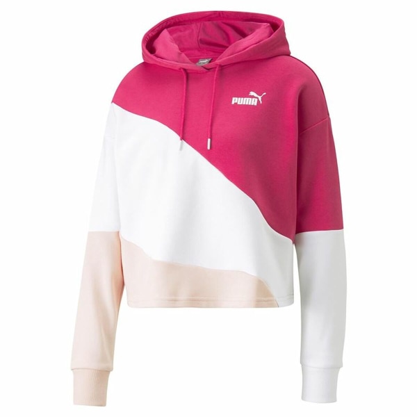 Sweatshirt med hætte Dame Puma Power Cat Pink XS