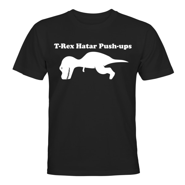 T-rex hader push-ups - T-SHIRT - UNISEX Svart - 5XL